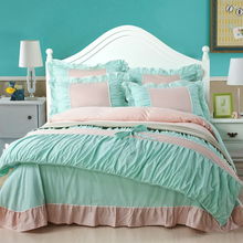 韓版田園風全棉活性四件套 天然舒適與環保涂料的完美結合