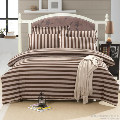 供應(yīng)華夏億家家紡無(wú)印良品風(fēng)格床上用品四件套，打造簡(jiǎn)約舒適的居家睡眠體驗(yàn)